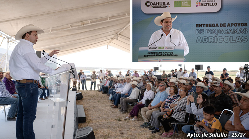 Javier Díaz Impulsa el Desarrollo Agrícola en Saltillo