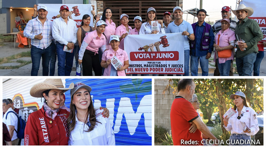 Senadora Cecilia Guadiana impulsa la elección judicial en Torreón. 