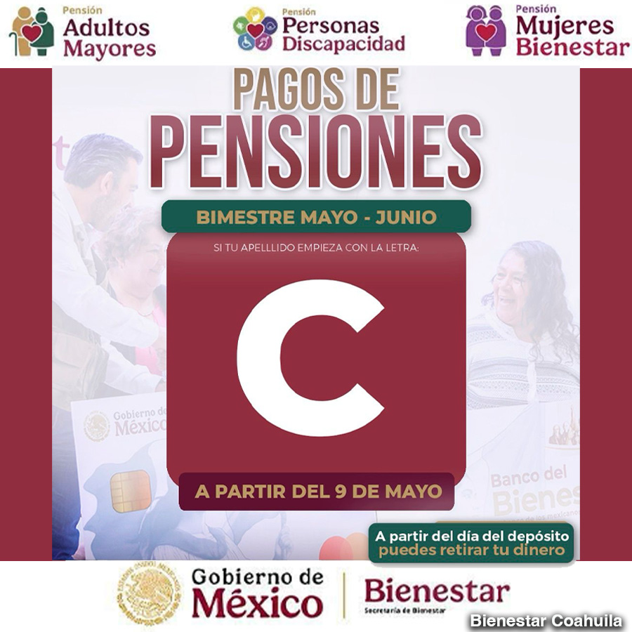 La Delegación de Bienestar Coahuila y el Lic. Américo Villarreal Santiago informan: