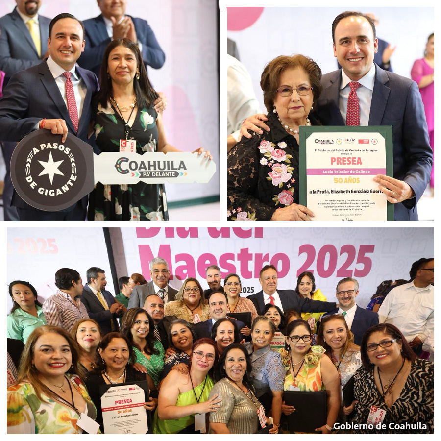 Manolo Jiménez Reconoce la Grandeza de Coahuila en sus Maestros
