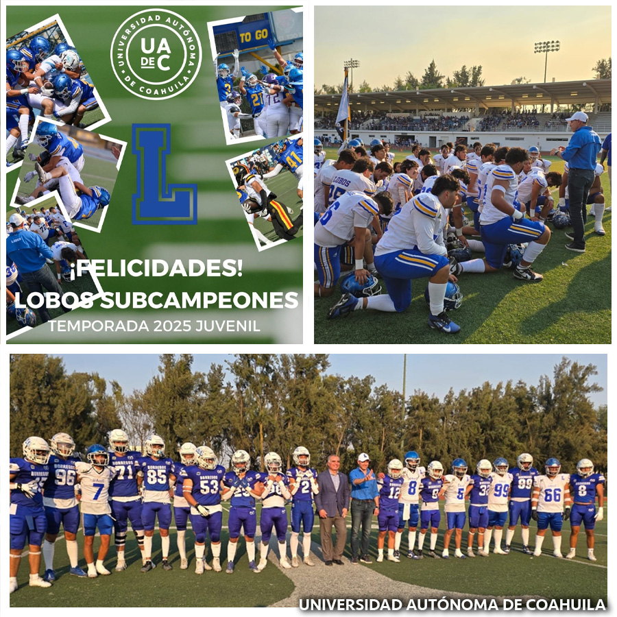 Es Subcampeón el Equipo de Lobos de la UAdeC en la Jornada Juvenil Nacional de la ONEFA