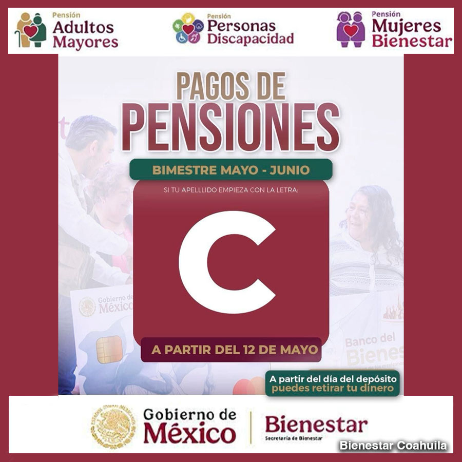 La Delegación de Bienestar Coahuila y el Lic. Américo Villarreal Santiago informan: