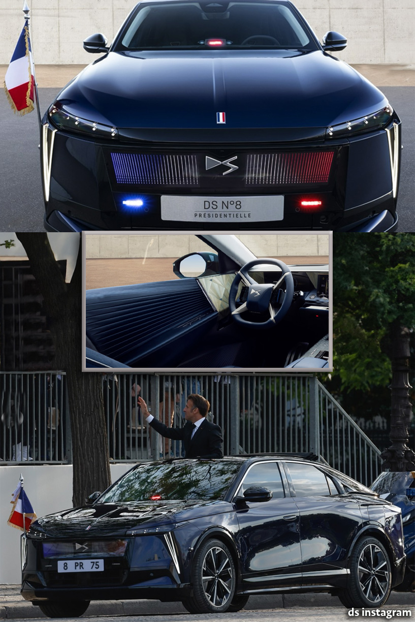 Emmanuel Macron Estrena el Exclusivo DS Nº8 Totalmente Eléctrico
