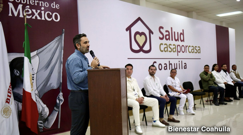 Dan banderazo oficial al programa “Salud Casa por Casa” en Coahuila.