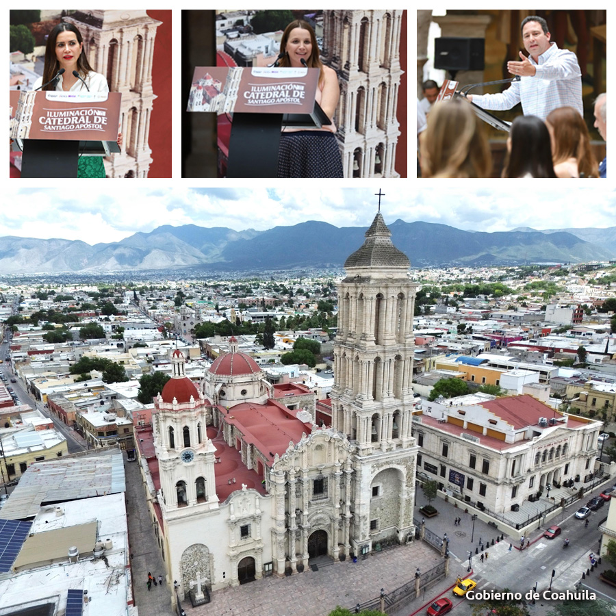Catedral de Saltillo Resplandece con Nueva Iluminación Artística y Sostenible