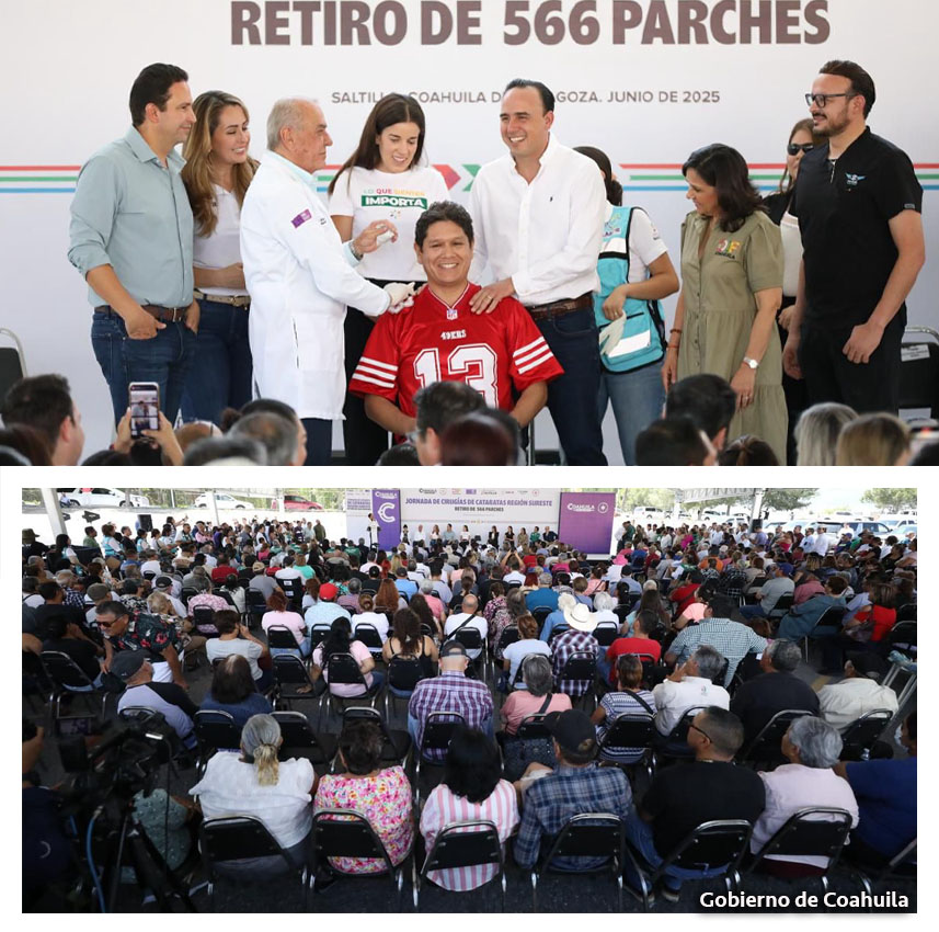 Gobernador Manolo Jiménez Celebra Éxito de Programa de Cirugías de Cataratas en Coahuila