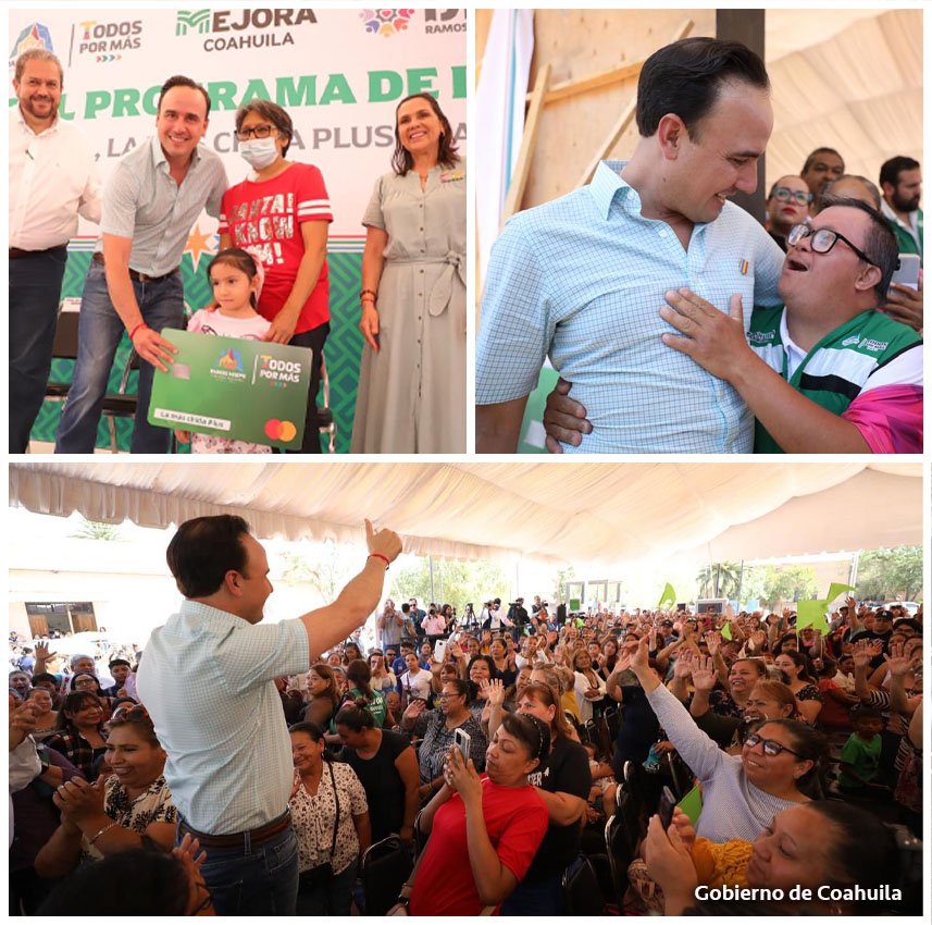Manolo Jiménez y Tomás Gutiérrez Impulsan Programas Sociales en Ramos Arizpe
