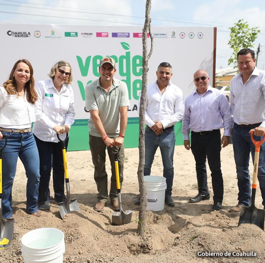 Coahuila Siembra 20 Mil Árboles y Arranca Obras Sociales en Todo el Estado