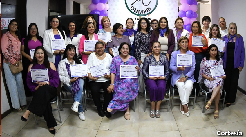 Fortalece ONMPRI a las mujeres coahuilenses
