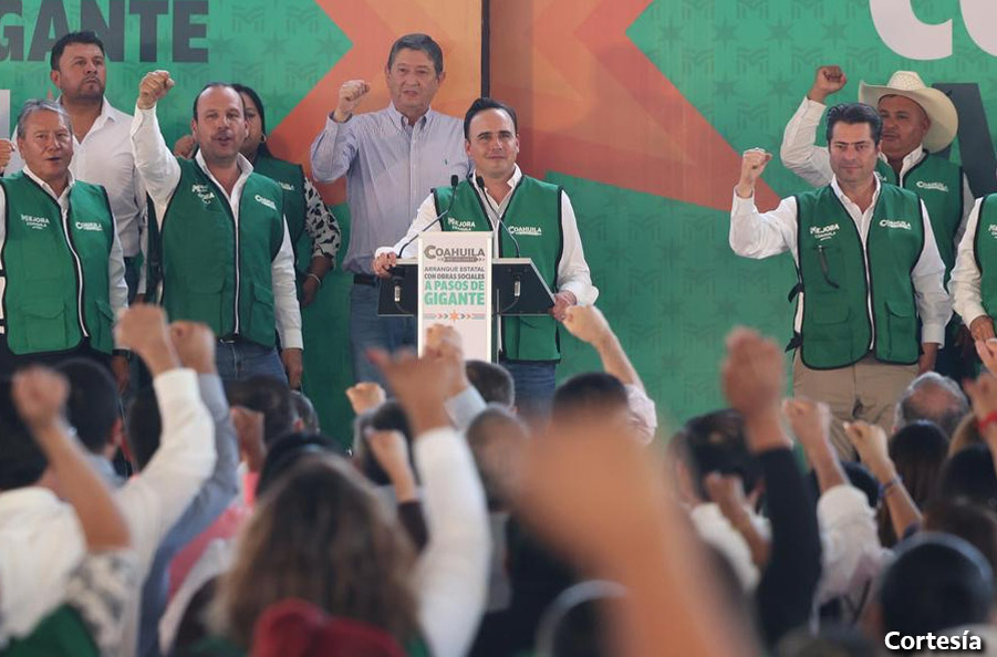 Manolo Jiménez Salinas detona programa histórico de infraestructura social en Coahuila