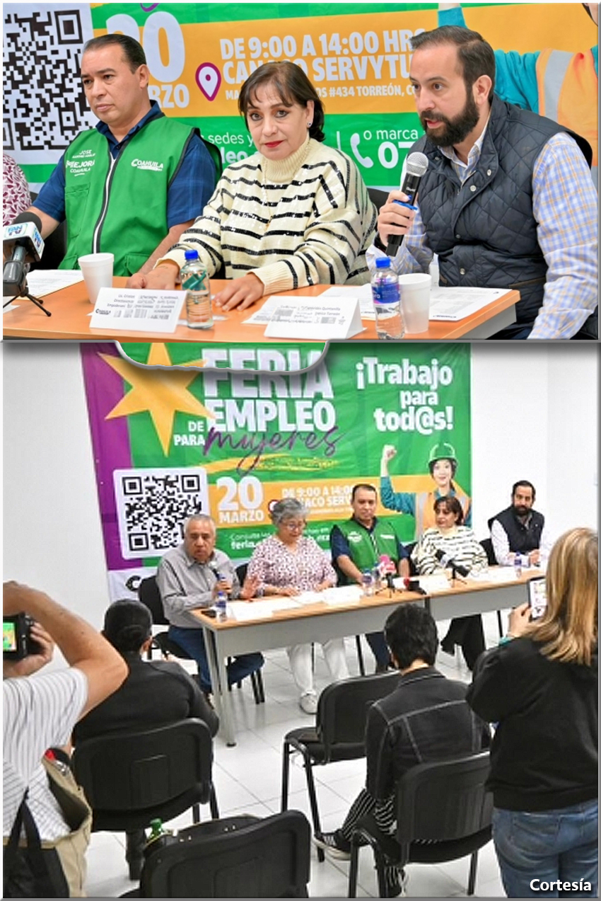 Anuncian Segunda Feria del Empleo para Mujeres en Torreón