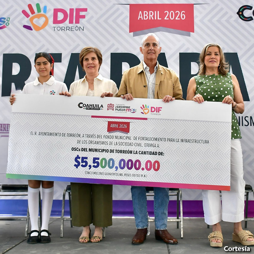 Román Alberto Cepeda y Selina Bremer fortalecen a organismos de la sociedad civil en Torreón