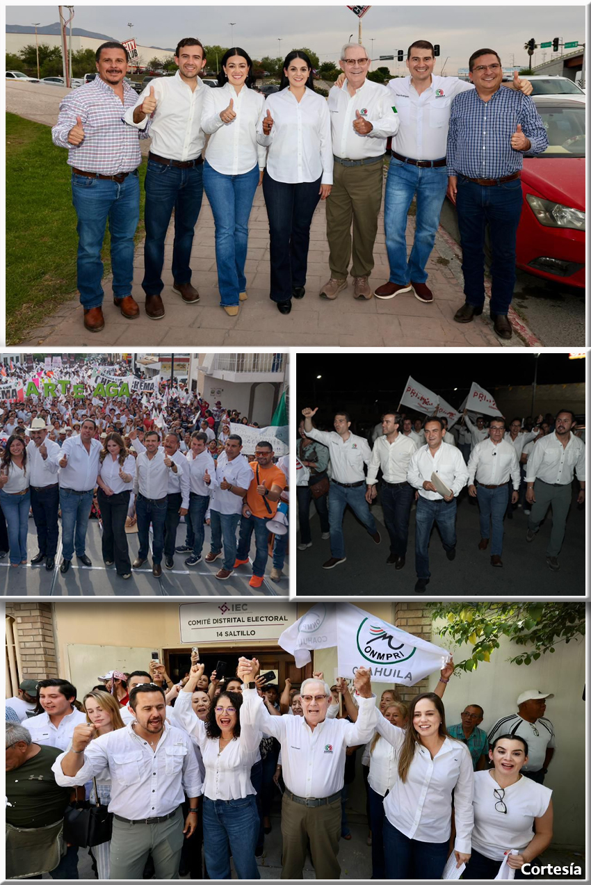 PRI Coahuila formaliza el registro de sus candidaturas a diputaciones locales