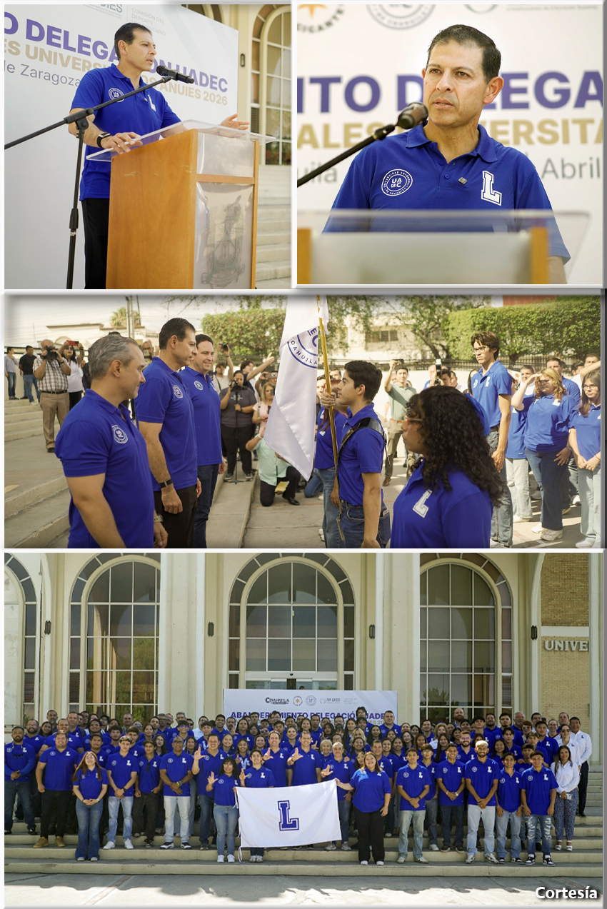 Abanderan en la UAdeC a los Atletas que Participan en los Campeonatos Nacionales Universitarios