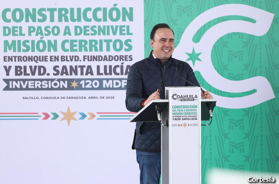 Manolo Jiménez pone en marcha paso a desnivel en Misión Cerritos