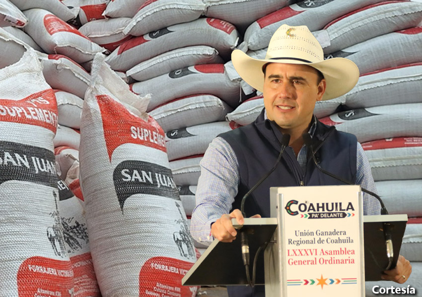 Manolo Jiménez arranca programa de suplemento alimenticio para ganado