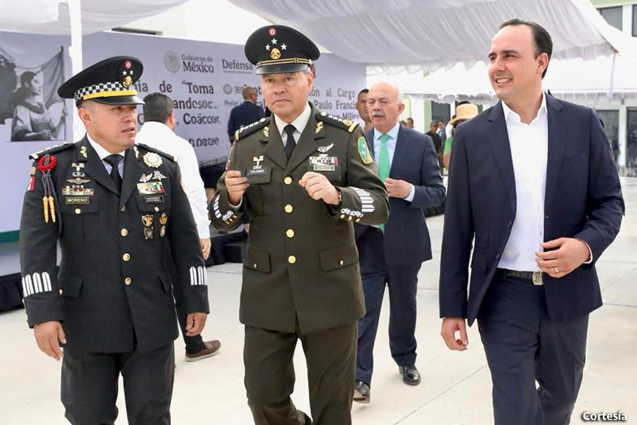 Manolo Jiménez Salinas respalda la coordinación con el Ejército para blindar la seguridad de Coahuila