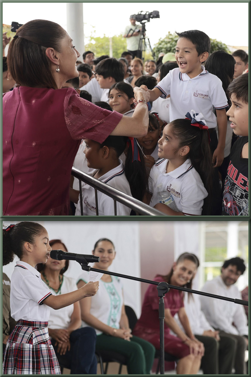 Siempre voy a estar pendiente de las niñas y niños: Presidenta entrega beca Rita Cetina