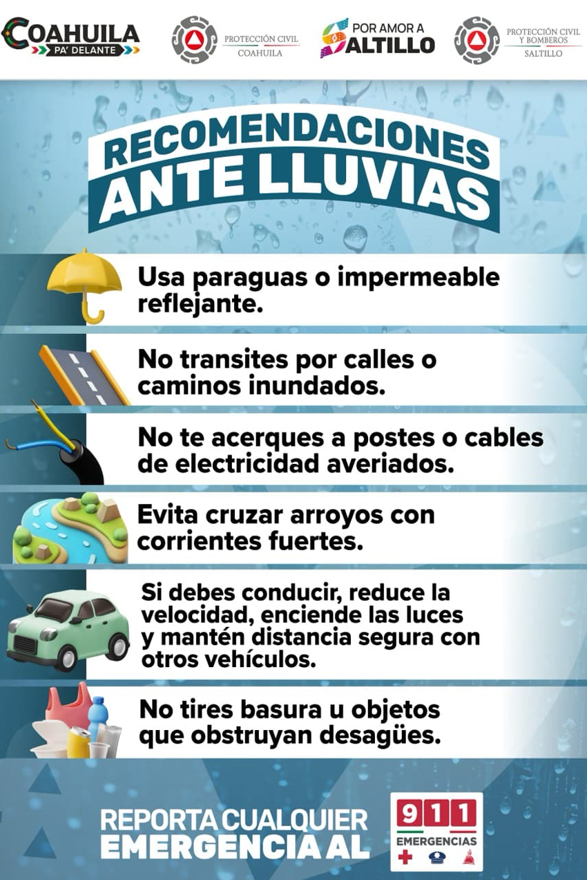 Recomendaciones municipales a la comunidad