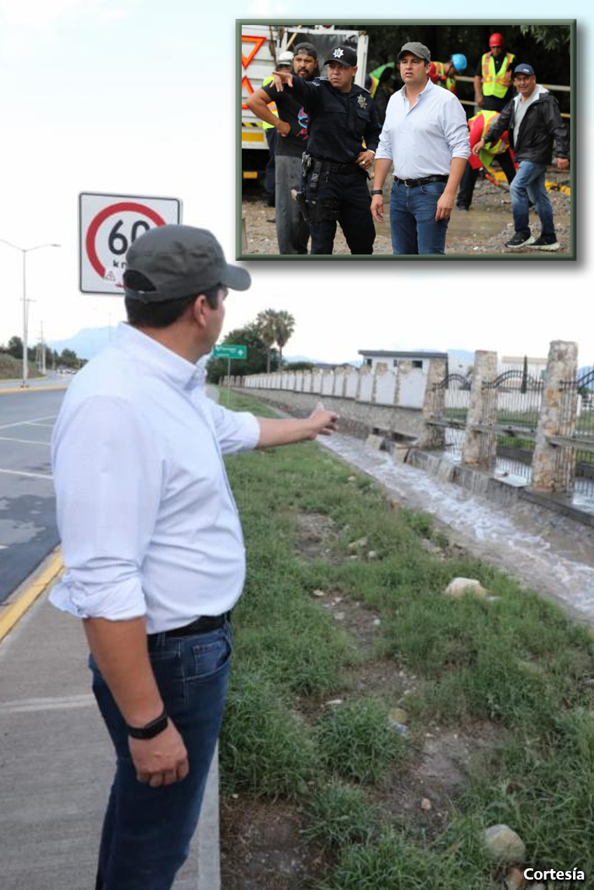 Coordina Javier Díaz trabajos de limpieza tras lluvias