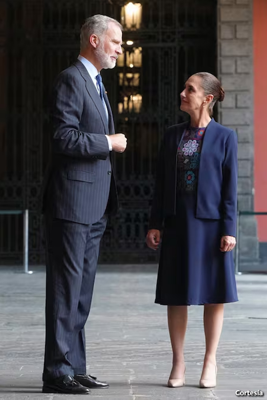 Detalles del diálogo entre la presidenta de México y el rey de España