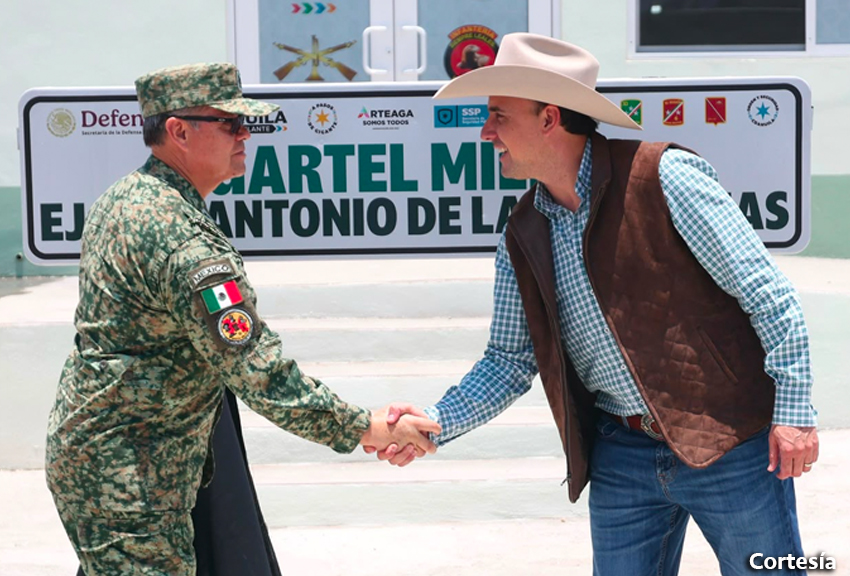 LLEVAMOS 18 CUARTELES NUEVOS PARA BLINDAR COAHUILA: MANOLO