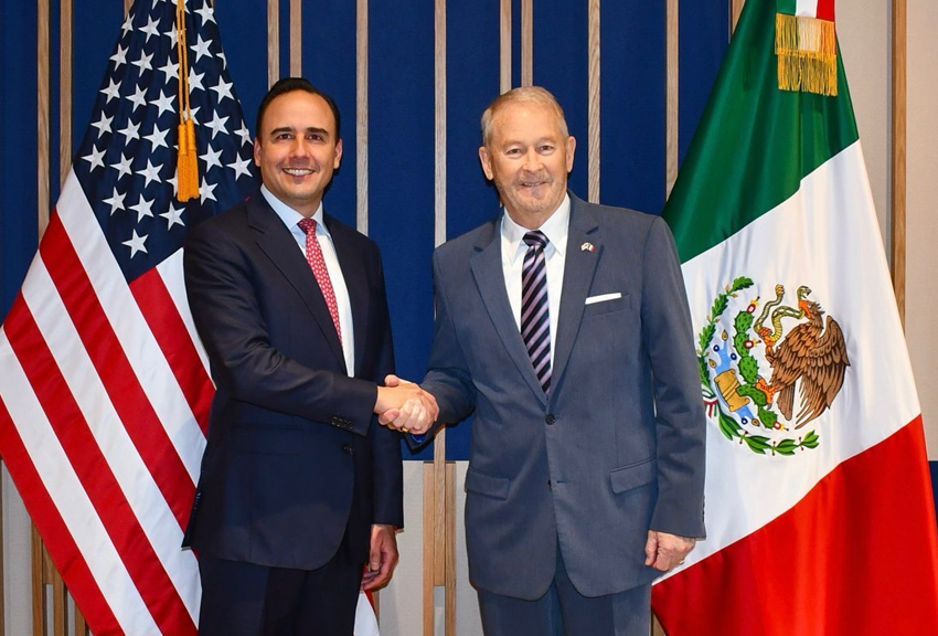 Fortalece Manolo Jiménez Cooperación con Embajador de Estados Unidos