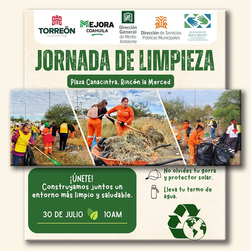 Realizarán Jornada de Limpieza en la Plaza Canacintra