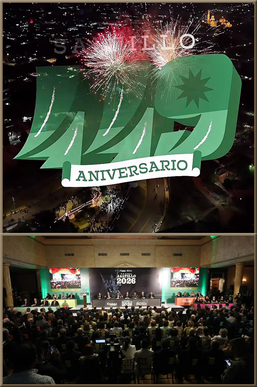Gobernador y alcalde encabezan festejos por el 449 aniversario de Saltillo