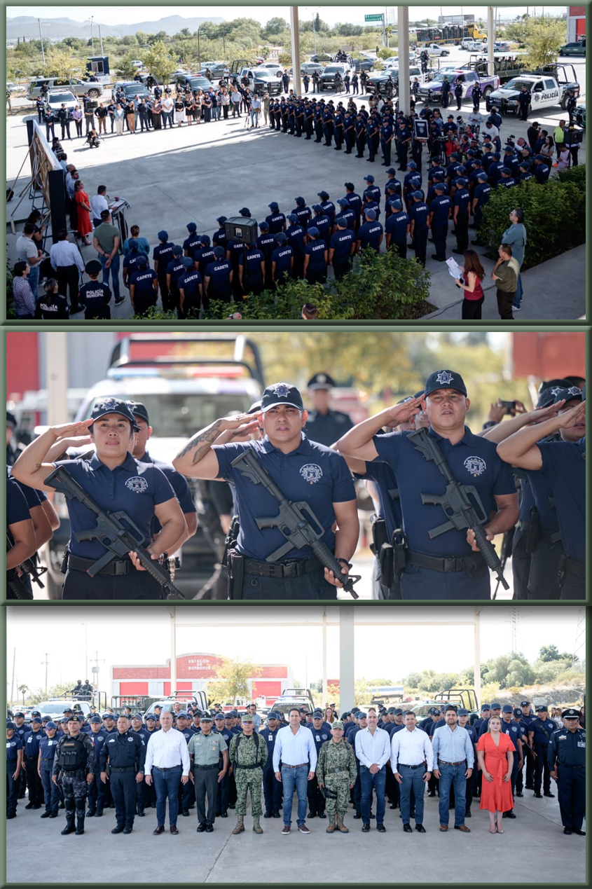 Javier Díaz recibe a cadetes de la Academia de la Policía