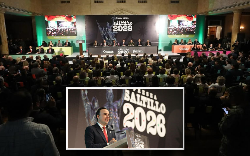 Gobernador es testigo en la entrega de Presea Saltillo 2026