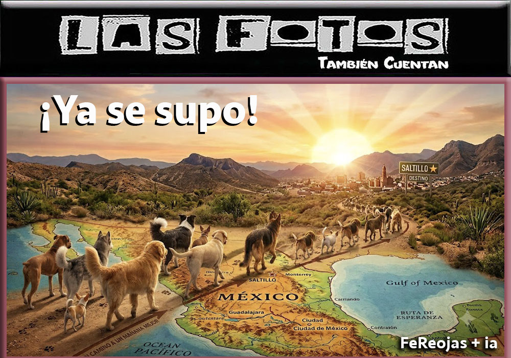 Caravana canina rumbo a Saltillo buscando protección