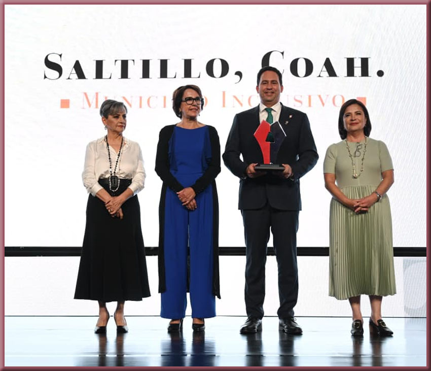 Saltillo recibe premio por inclusión