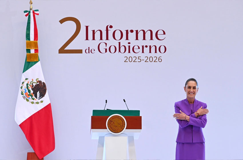 Rinde Claudia Sheinbaum su Segundo Informe de Gobierno