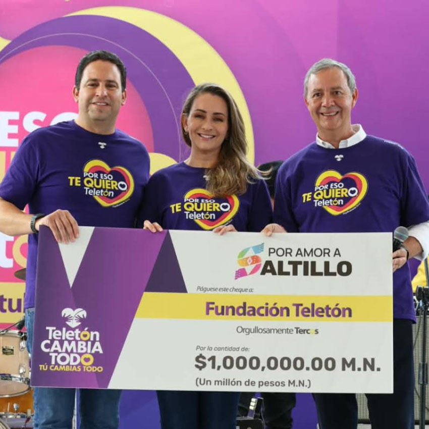 Saltillo dona un millón de pesos al Teletón 2026