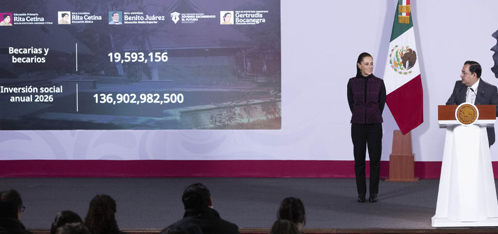 Becas para el Bienestar para 22 millones de estudiantes: presidenta